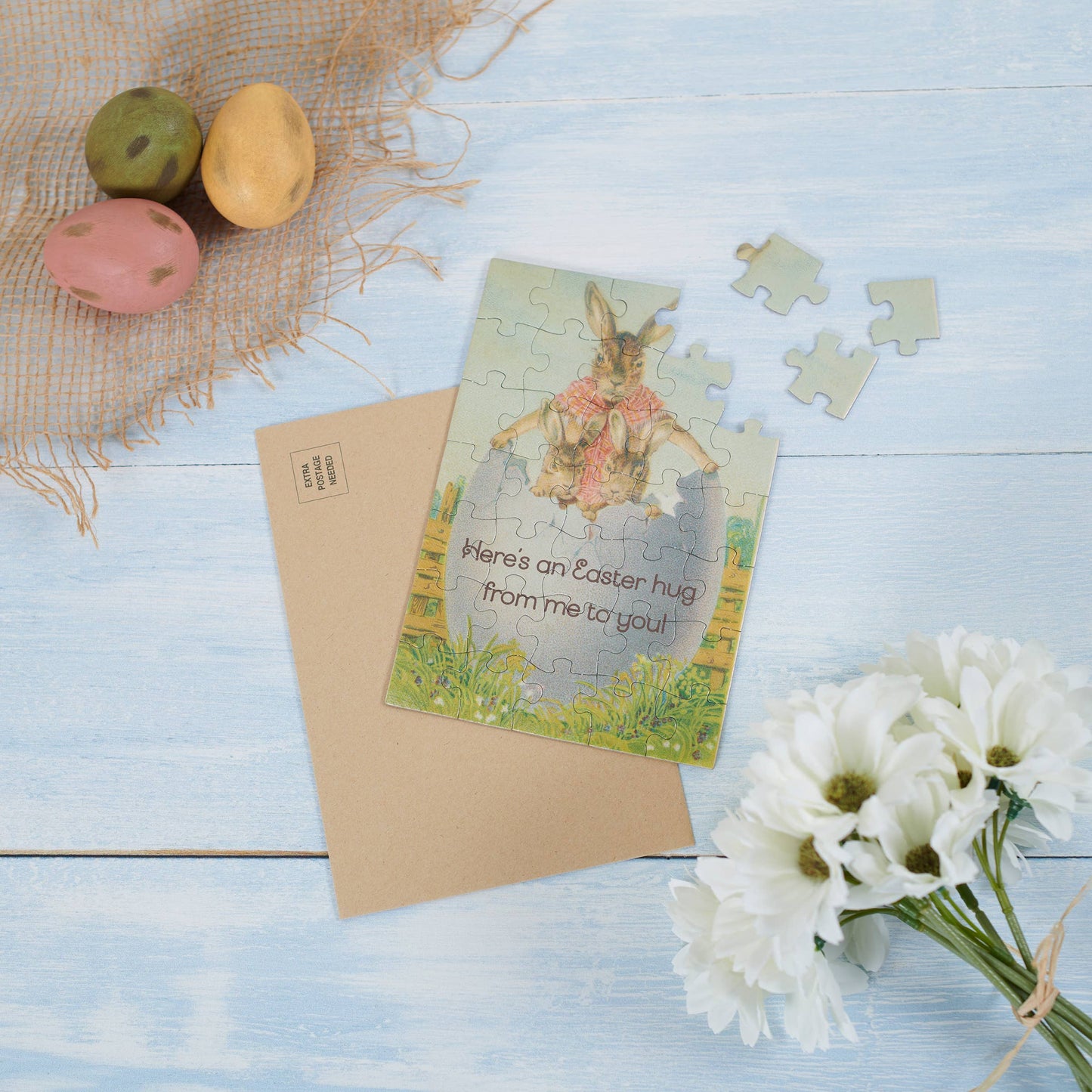 Easter Hug From Me To You Puzzle Card
