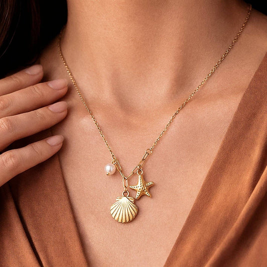 18K Gold Plated Beachy Chain Necklace
