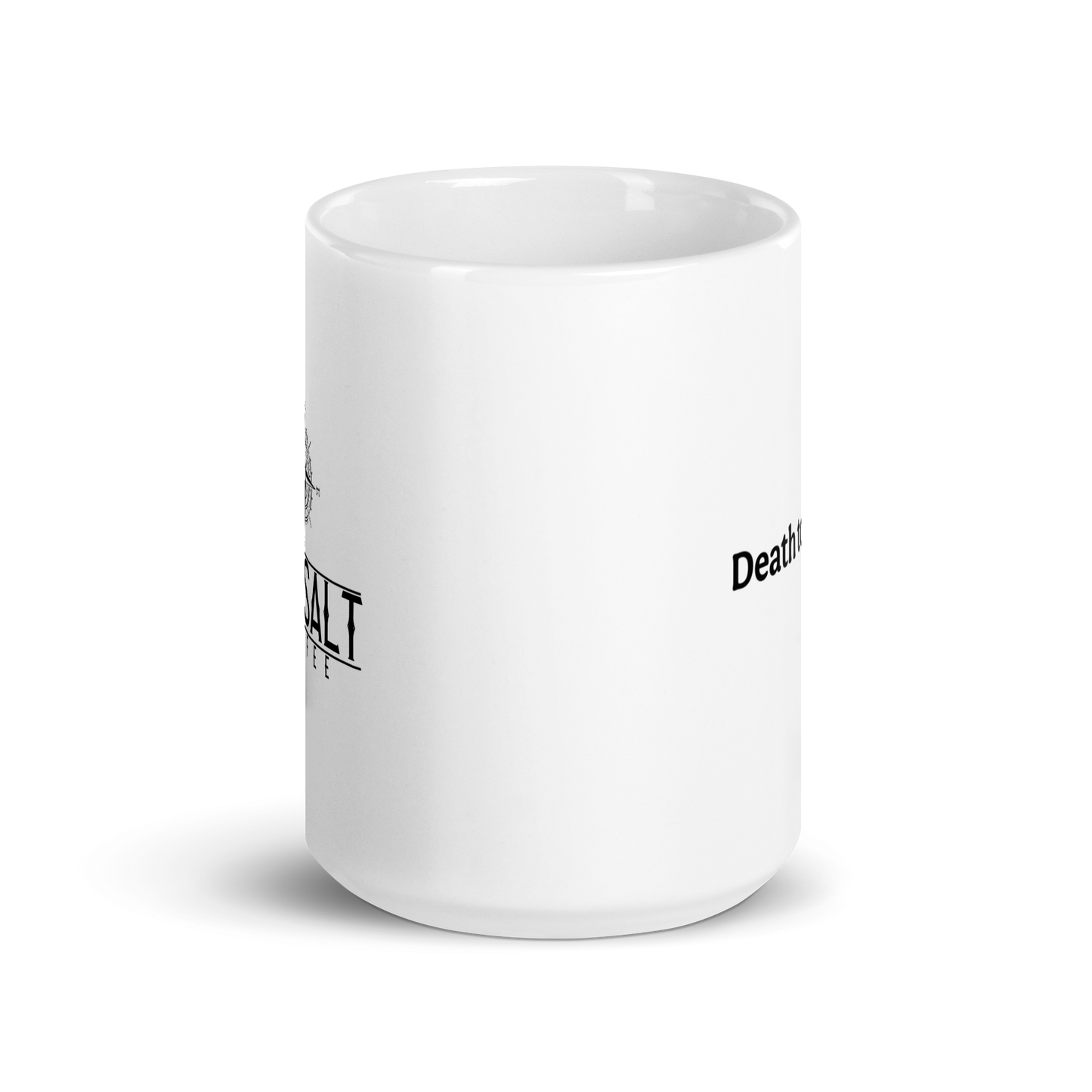 Modern Death to Decaf Mug (white)