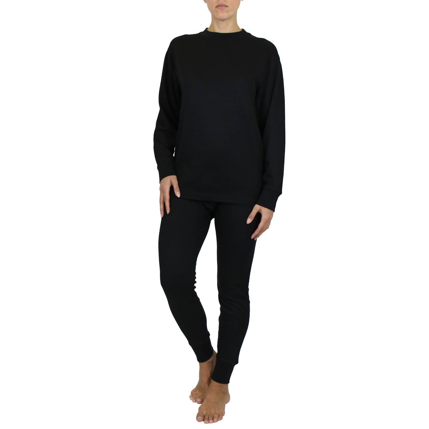 Women's 2-Piece Lightweight Thermal Top & Bottom Set
