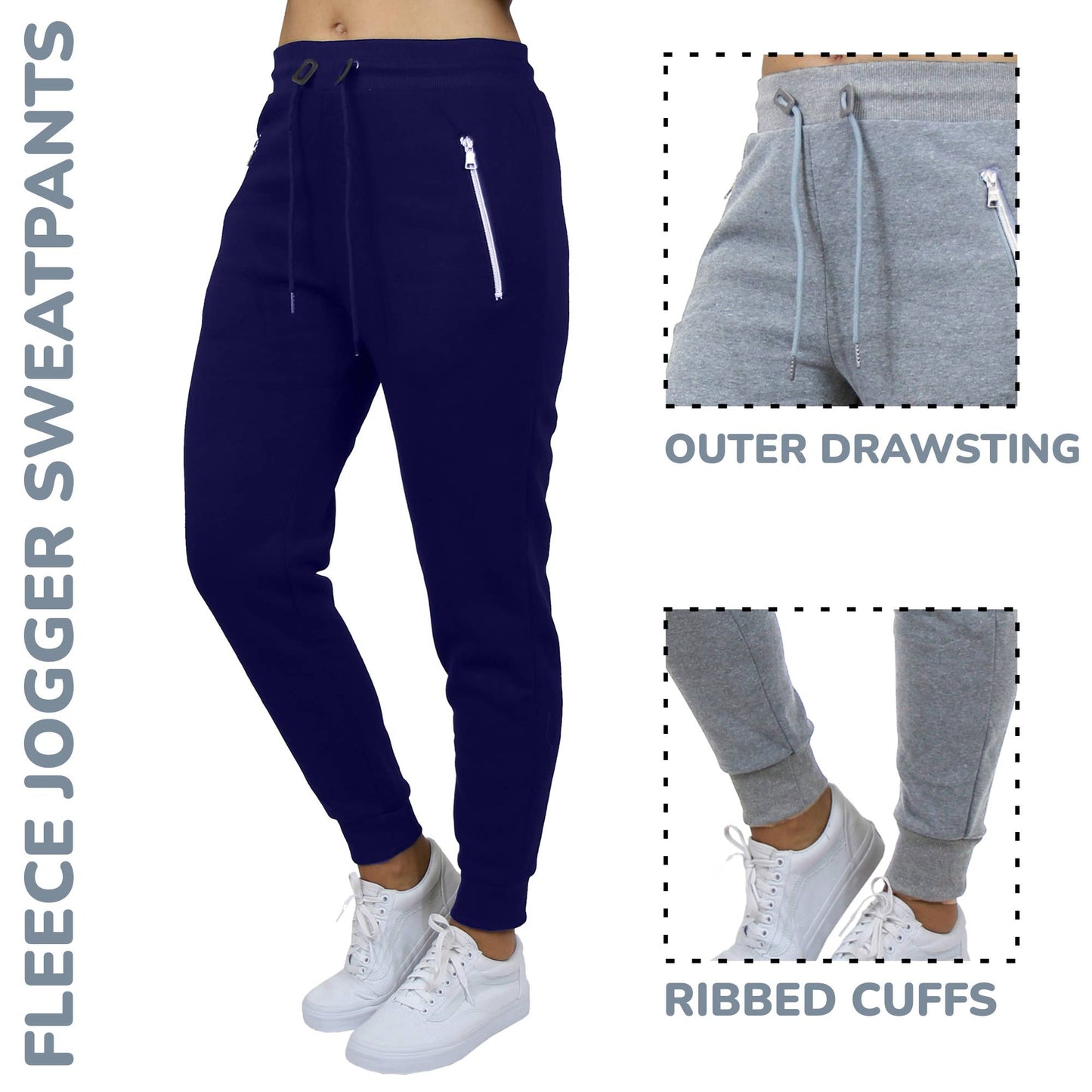 Fleece-Lined Jogger Sweatpants