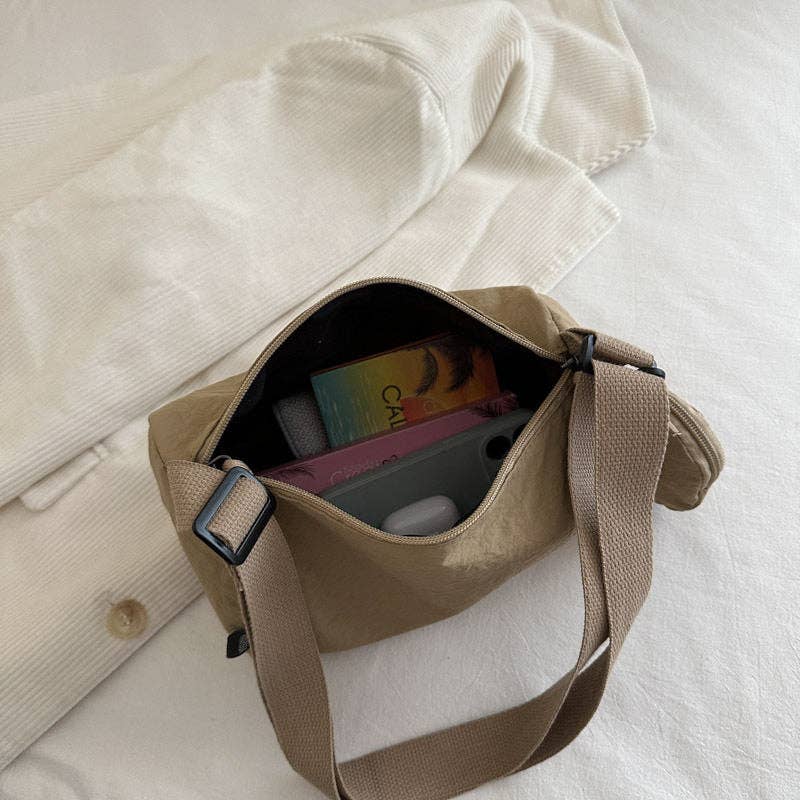 Wide Strap Canvas Mini Tote