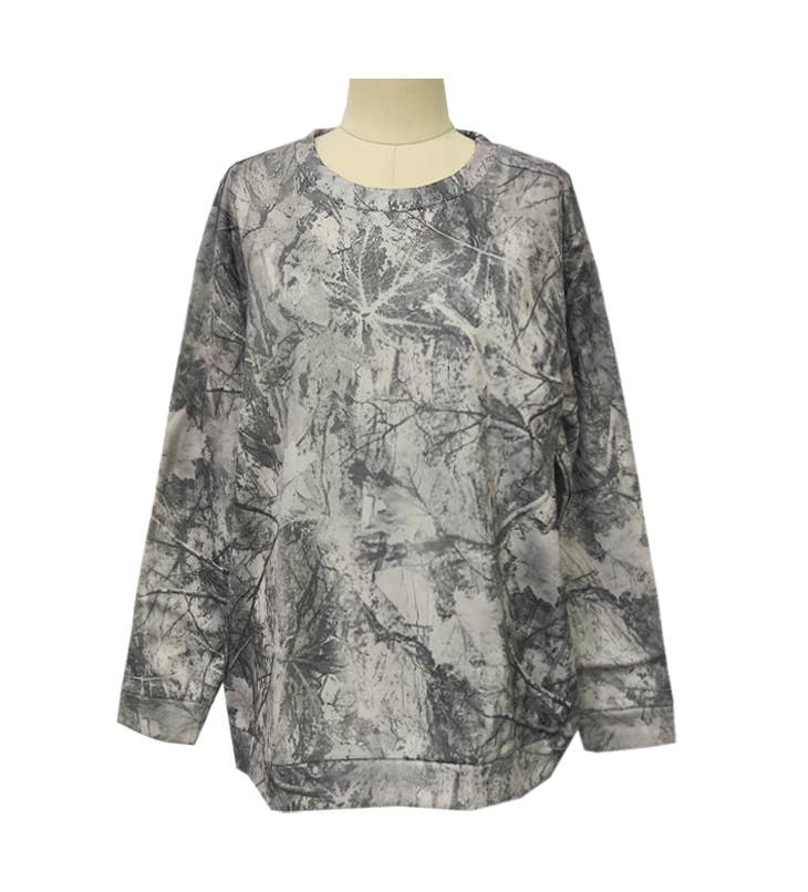Maple Leaf Camo Oversized Sweatshirt
