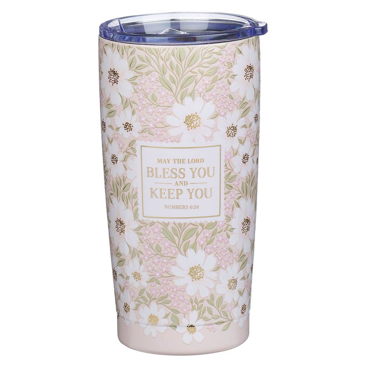Tumbler Floral The Lord Bless You and Keep You Num. 6:24