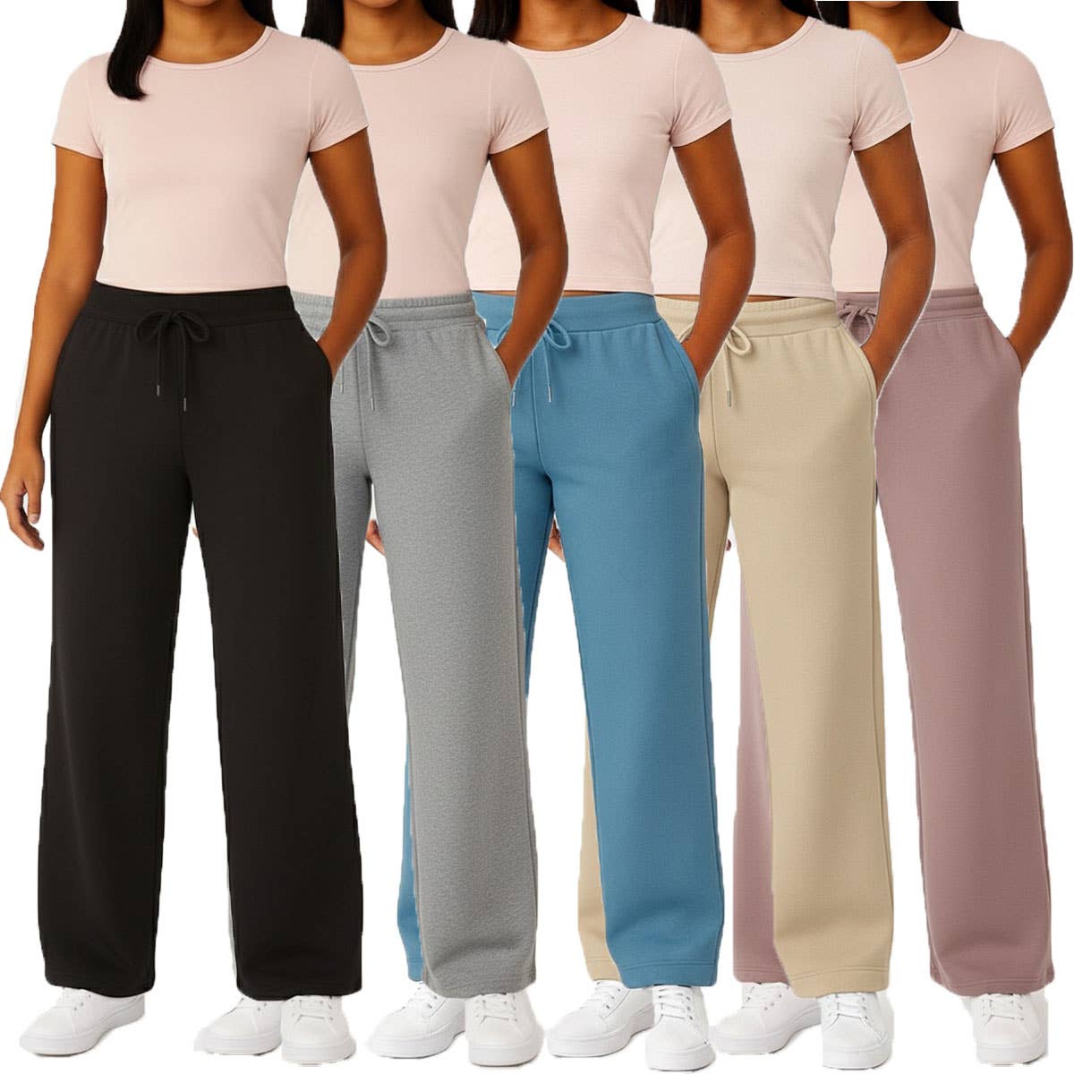 Wide Leg Loose Fit Sweatpants