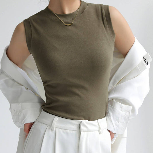 Round Neck Sleeveless T