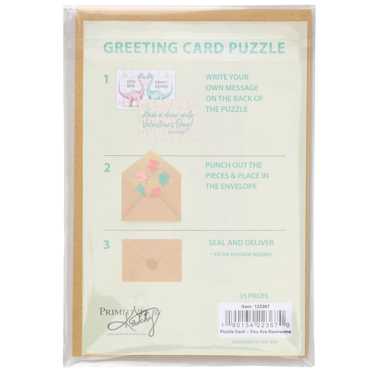 You Are Rawrsome Puzzle Card
