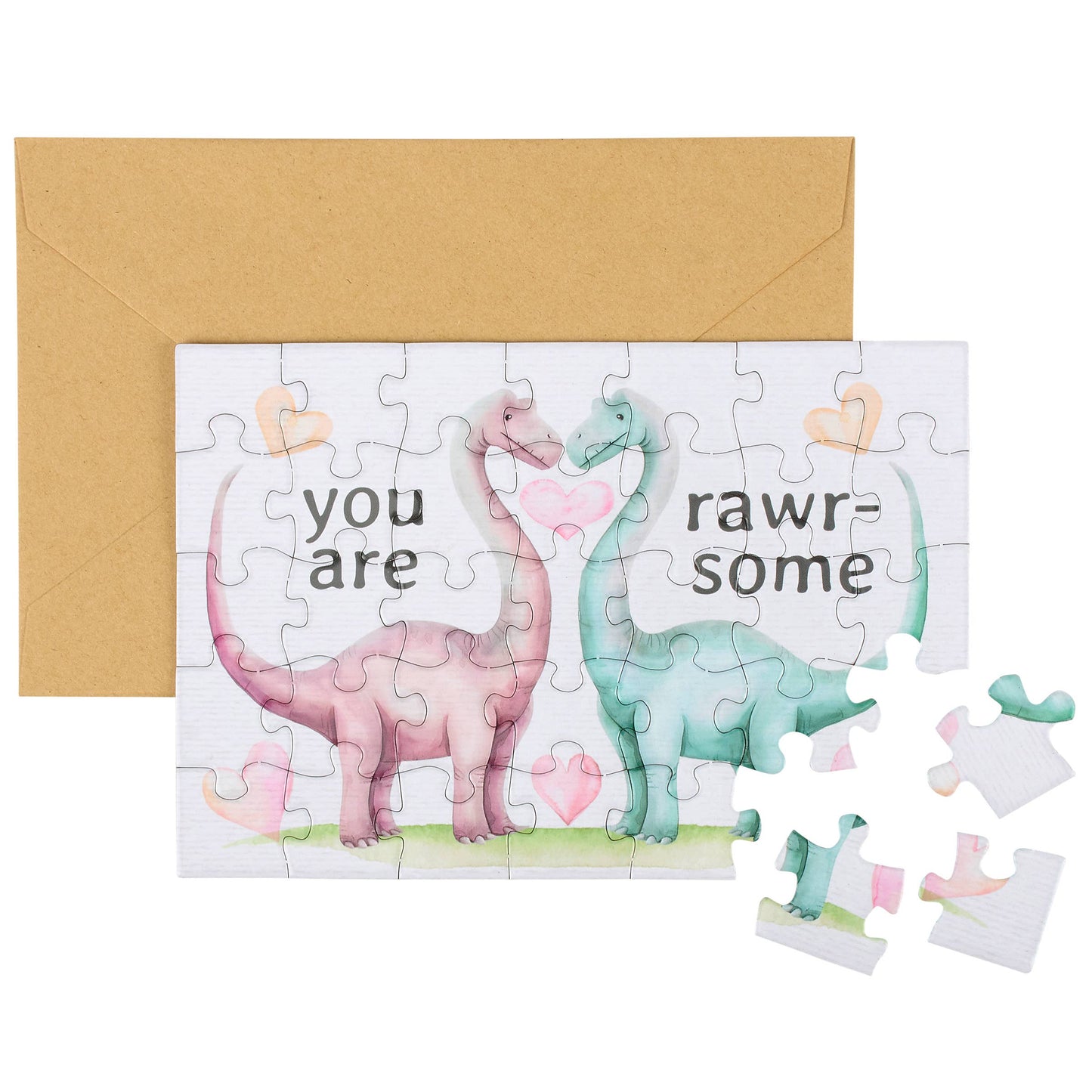 You Are Rawrsome Puzzle Card