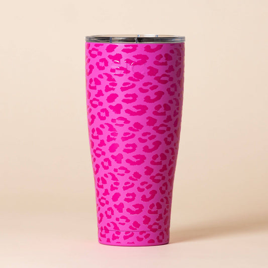 SIC | "Pink Leopard" Stainless Tumblers and Water Bottles : 30 oz. Tumbler