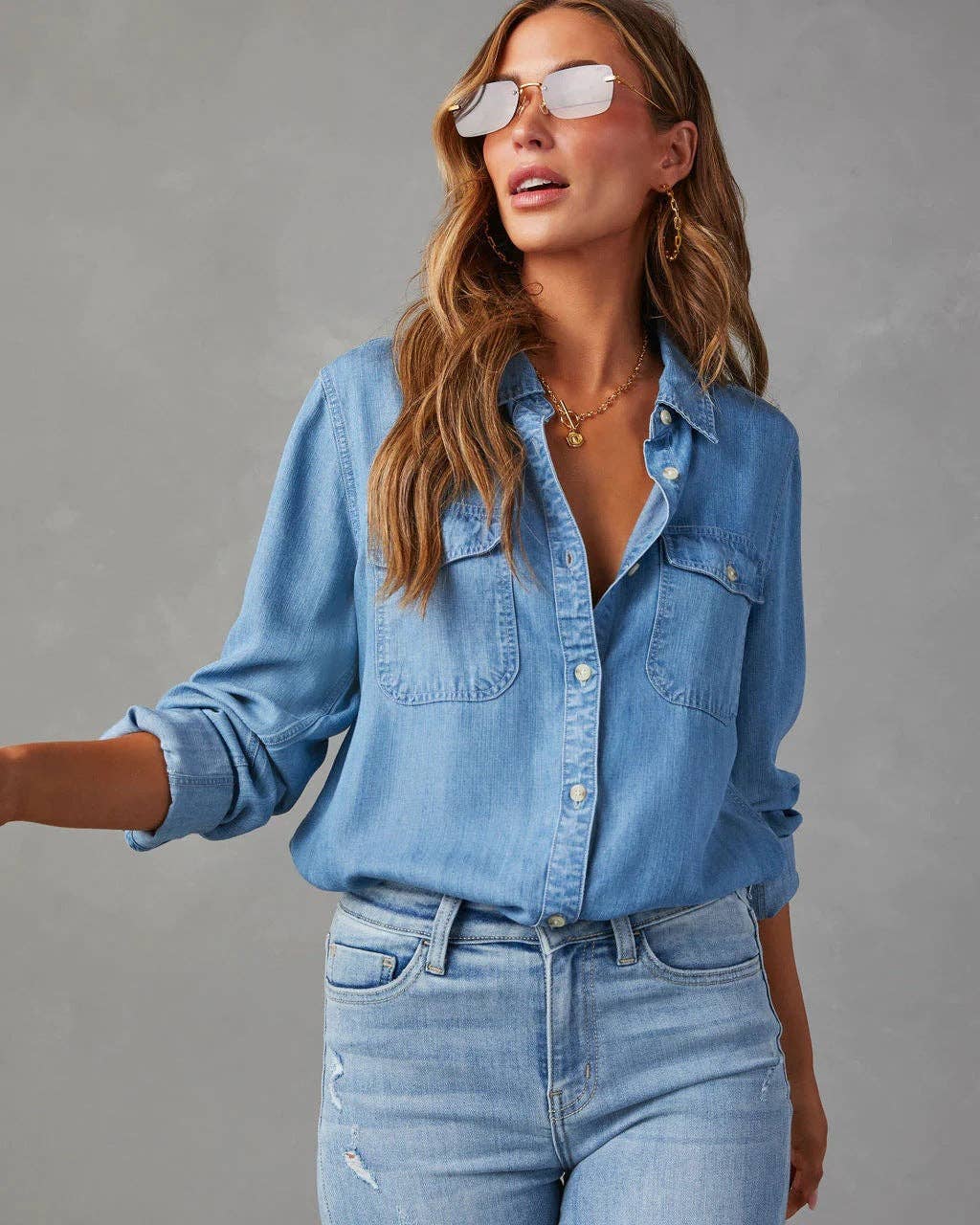 Lightweight Denim Shirt