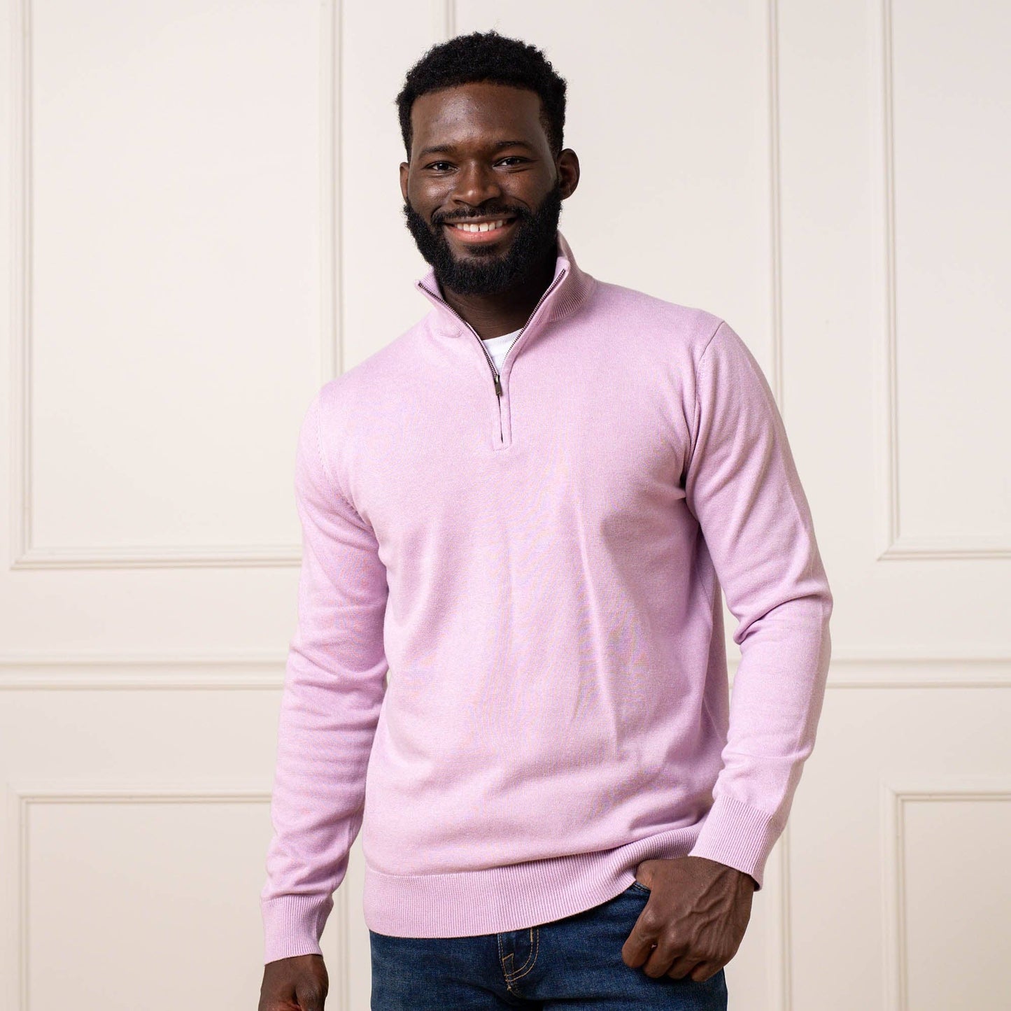 Organic Cotton Half Zip Sweater