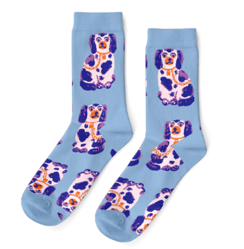 Crew Socks - Blue Dogs