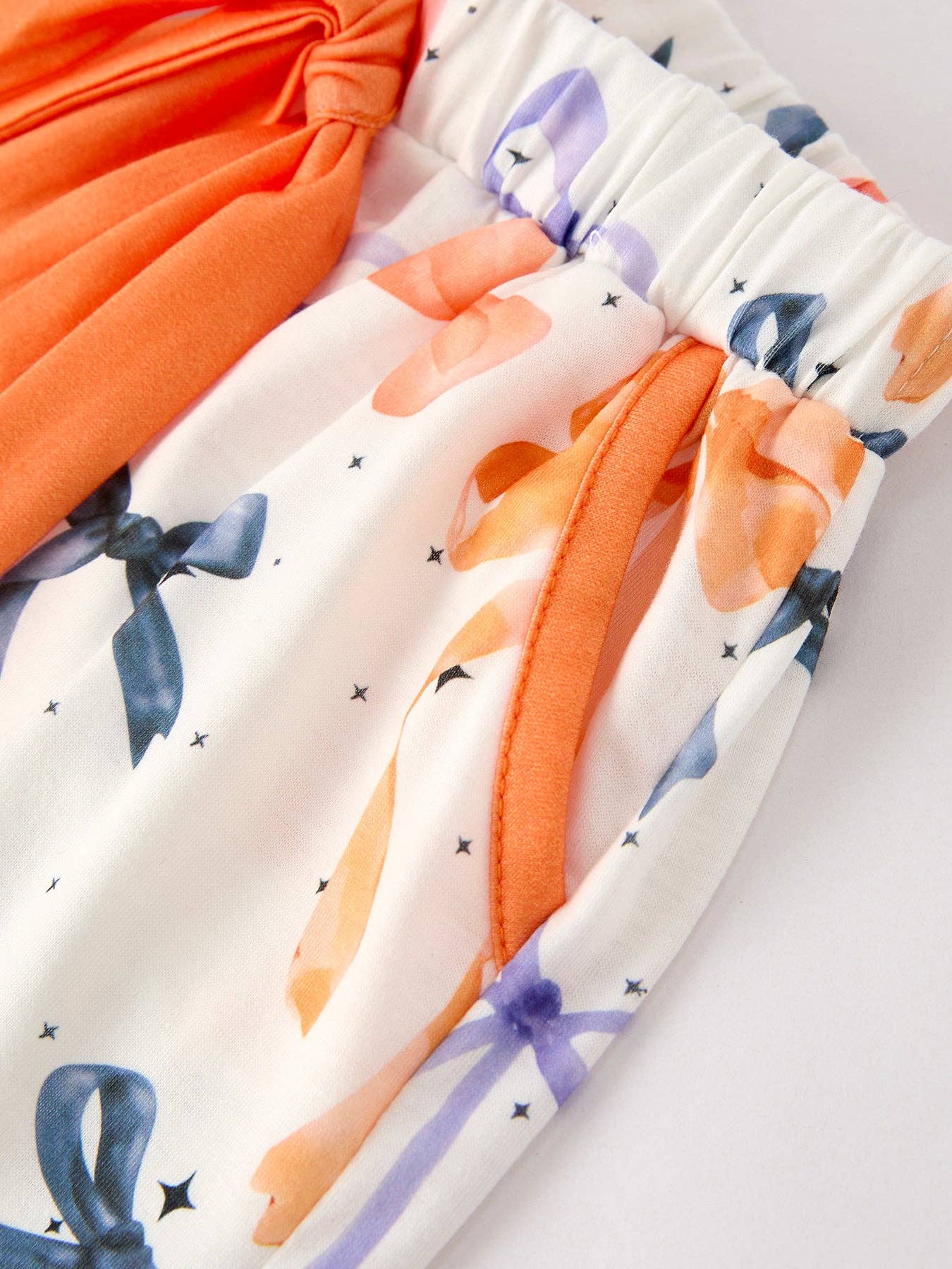 Mommy and Me Bow Print Pajama Set for Adults