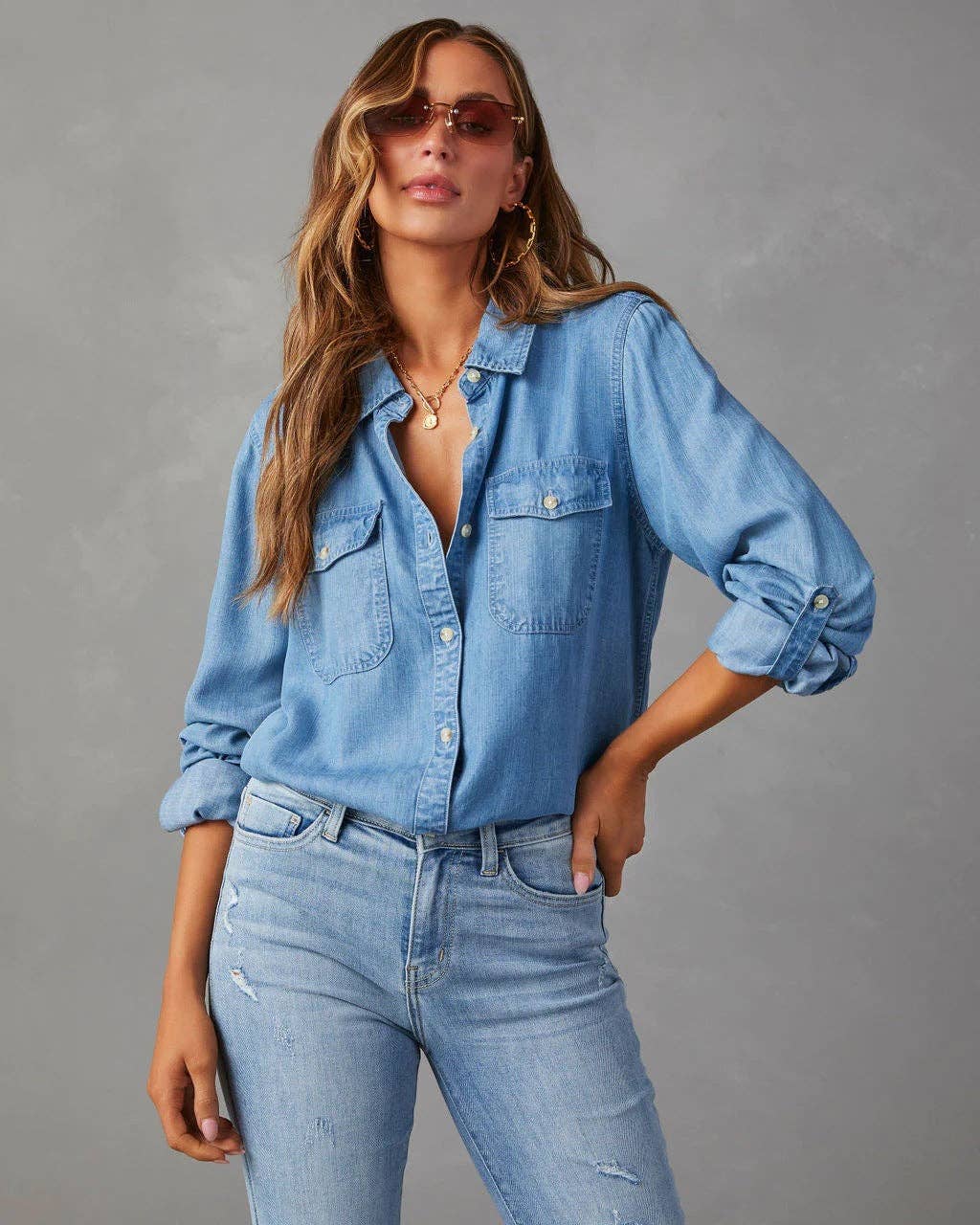 Lightweight Denim Shirt