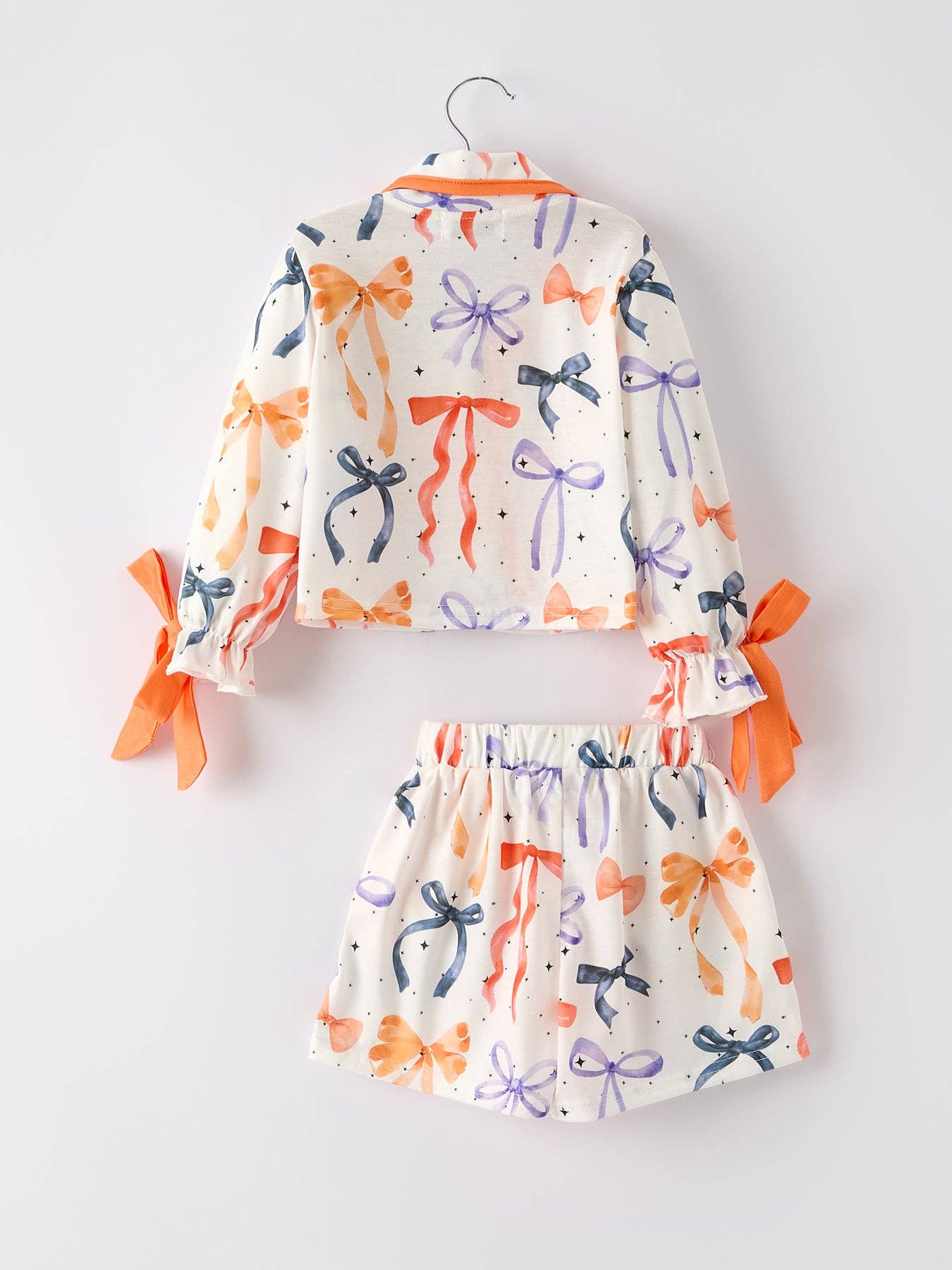 Mommy and Me Bow Print Pajama Set for Adults