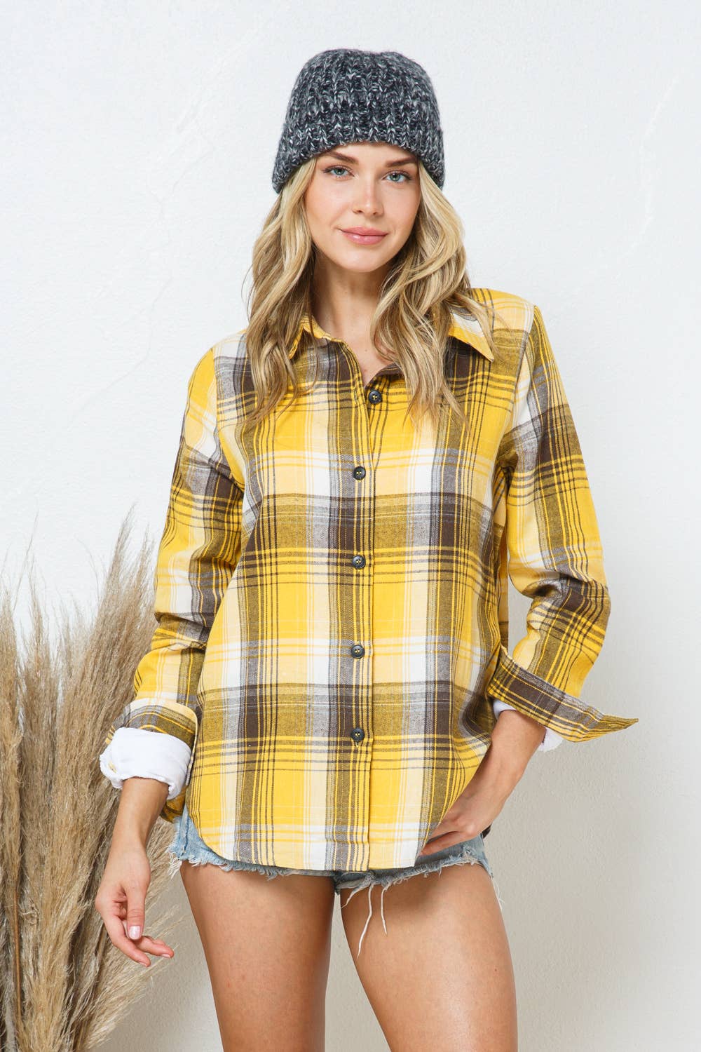 Perfectly Plaid Button-Up Shirt