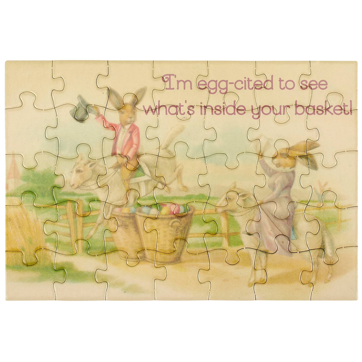 I'm Eggcited To See Puzzle Card