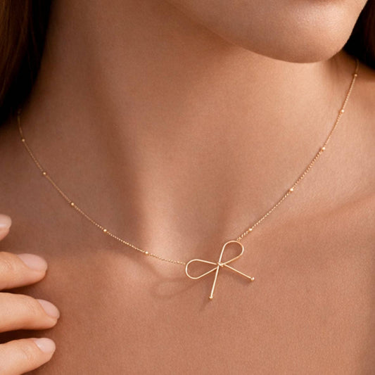 Dainty Bow Necklace