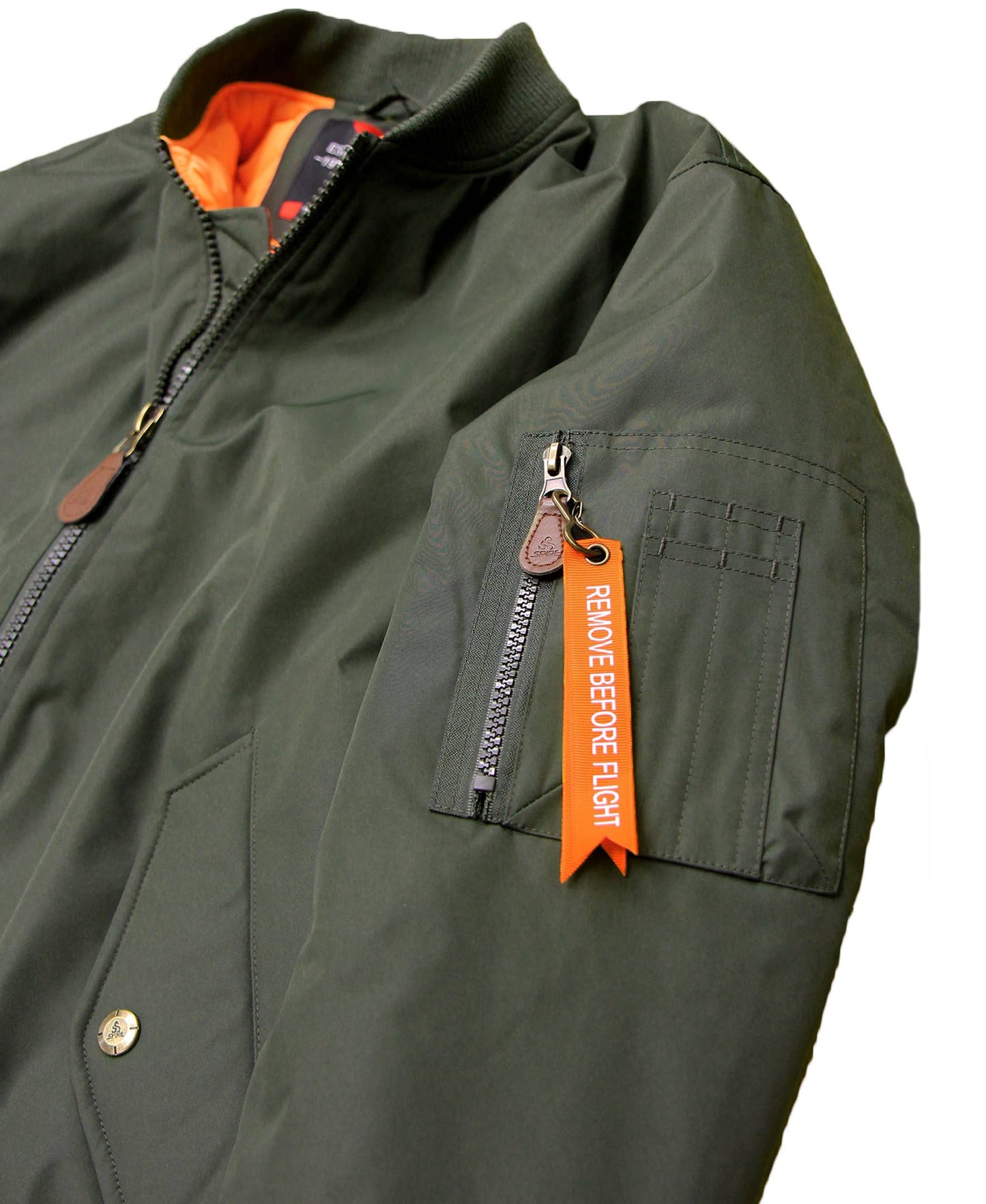 Men's Heavyweight MA-1 Flight Bomber Jacket