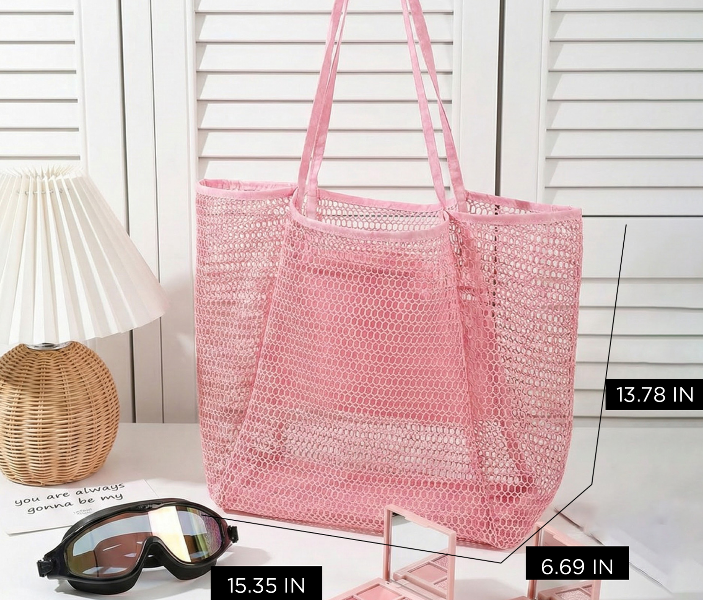 Open Weave Beach Tote Bag