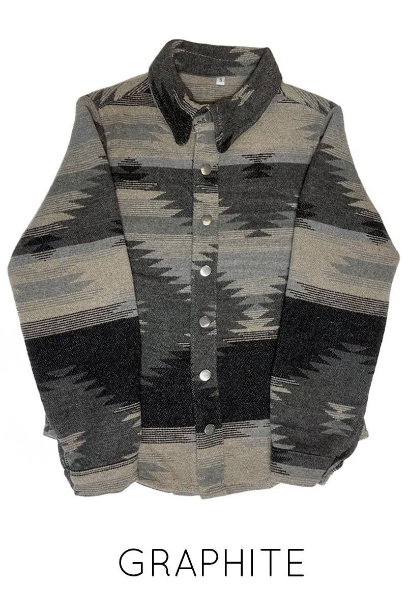 Woven Western Blanket Shacket