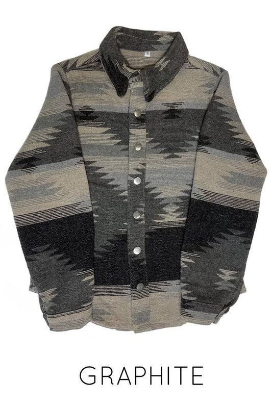 Woven Western Blanket Shacket