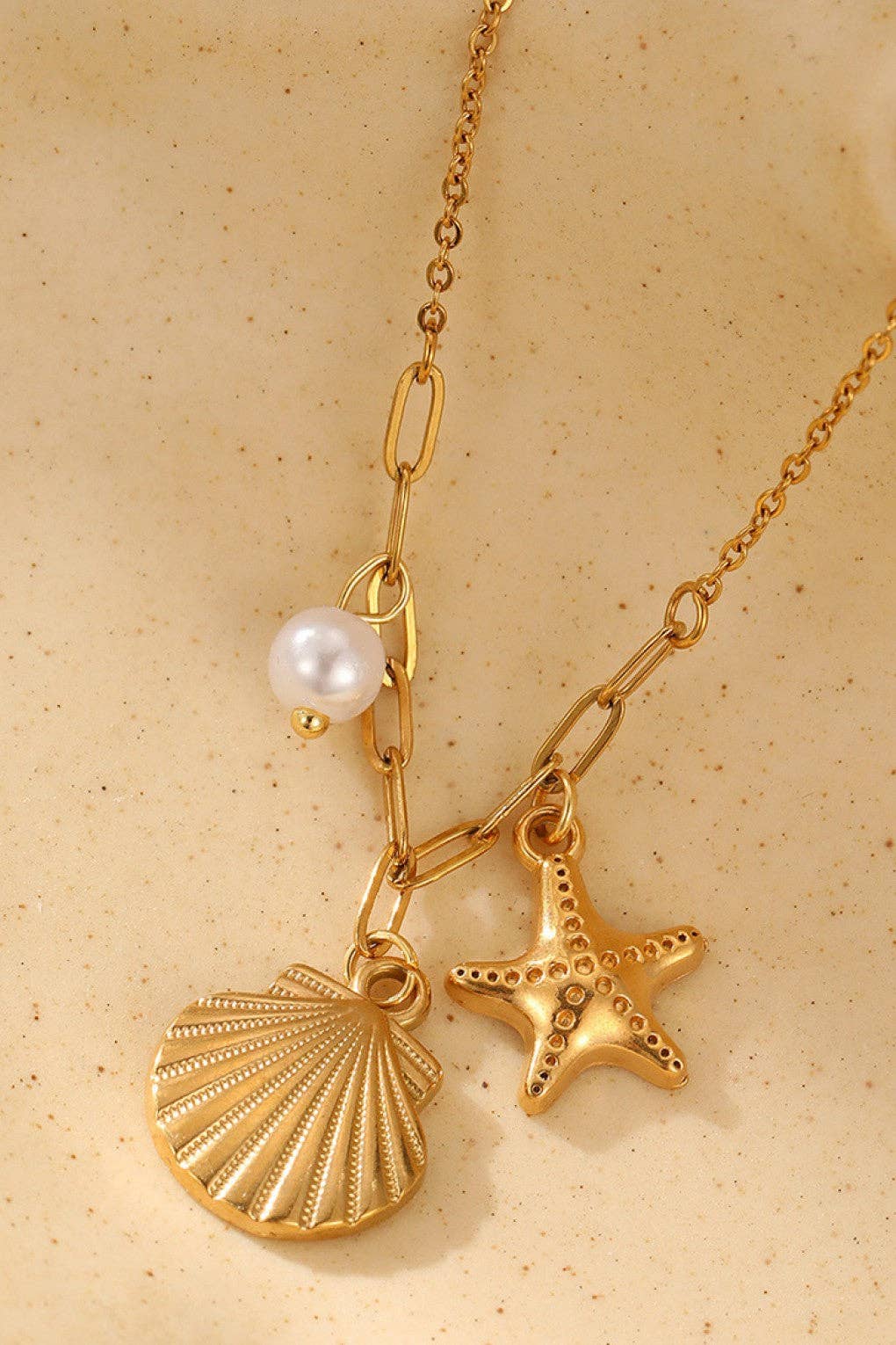 18K Gold Plated Beachy Chain Necklace
