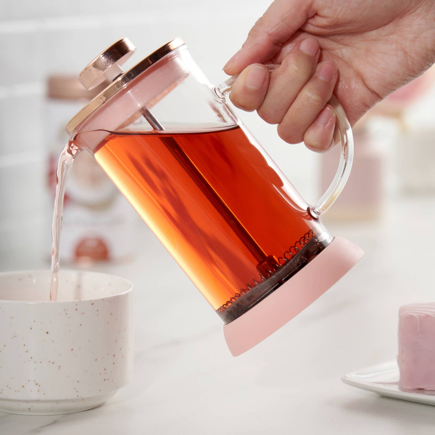 Glass Portable Mini Coffee and Tea Press Pot 12oz