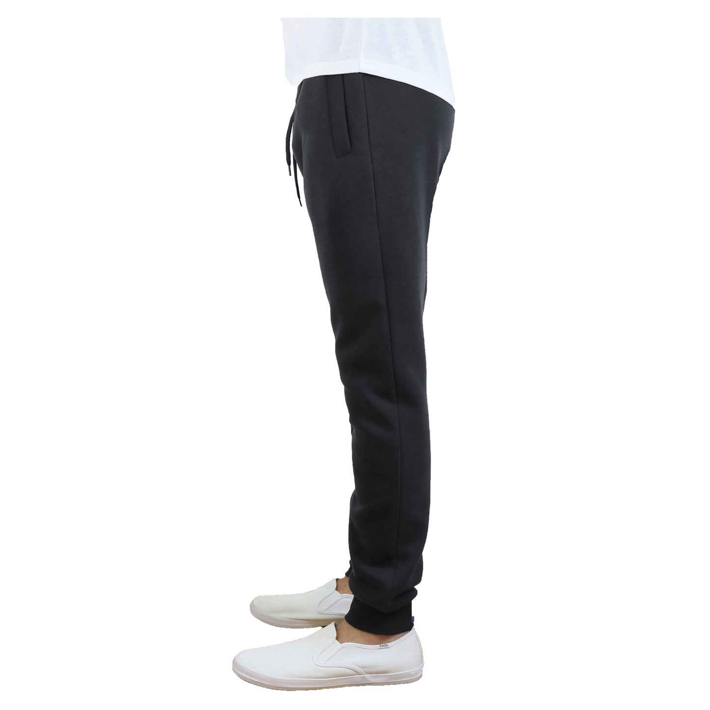 Men's Premium Fleece Jogger Sweatpants in Charcoal