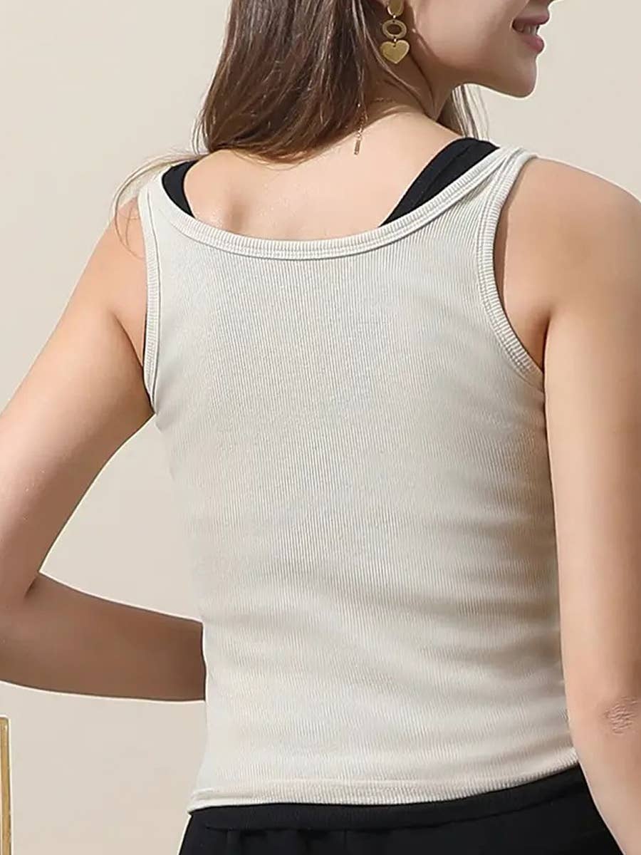 Basic Ribbed Knit Tank