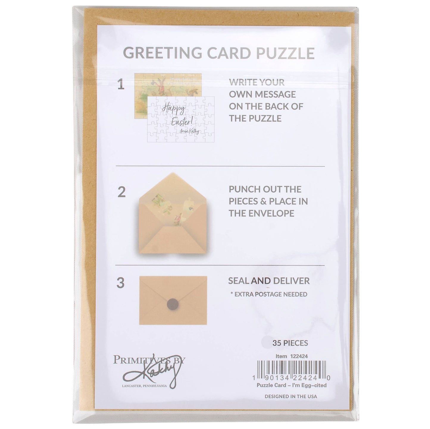 I'm Eggcited To See Puzzle Card