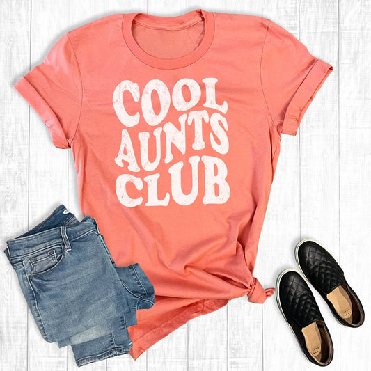 Cool Aunts Club Graphic Tee in Sunset