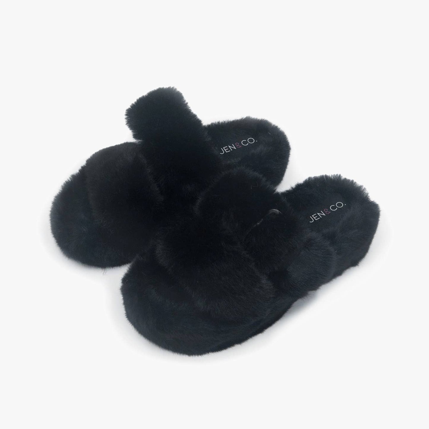 Platform Sandal Style Fluffy Slippers