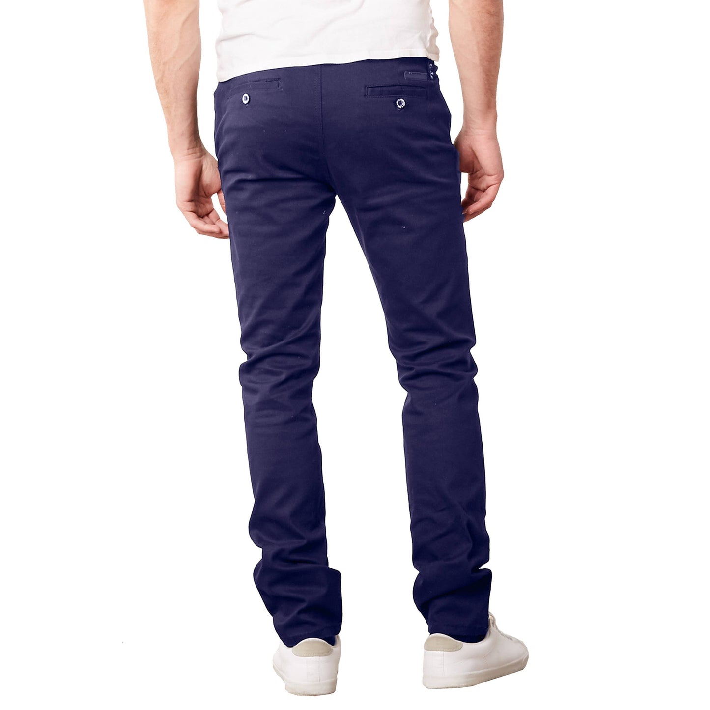 Men's Slim Fit Stretch Cotton Chino Pants – 31" Inseam