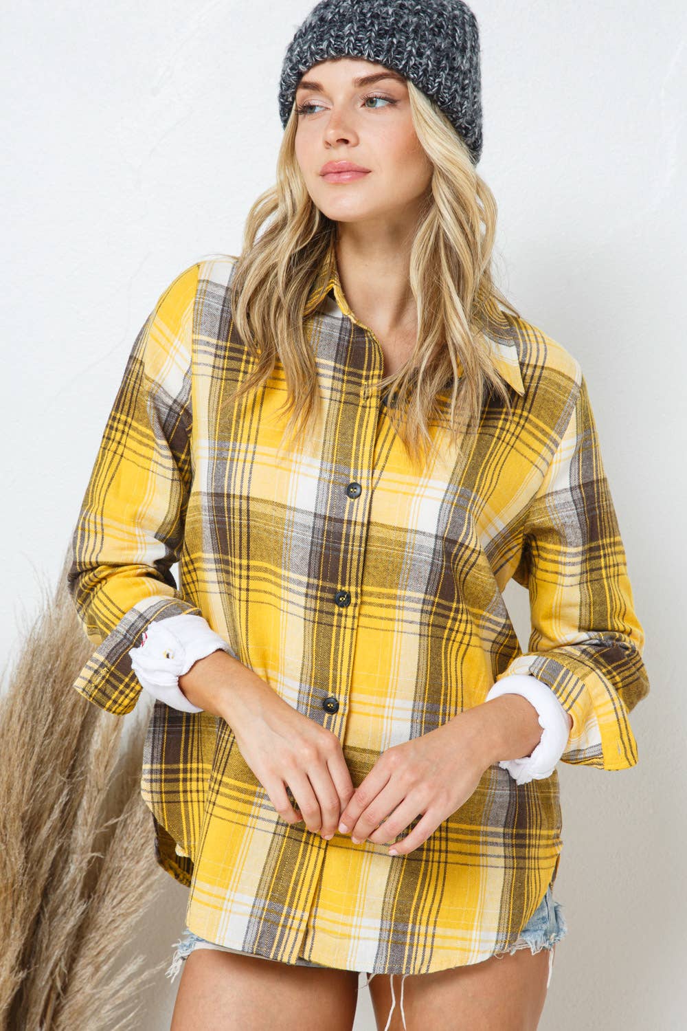 Perfectly Plaid Button-Up Shirt