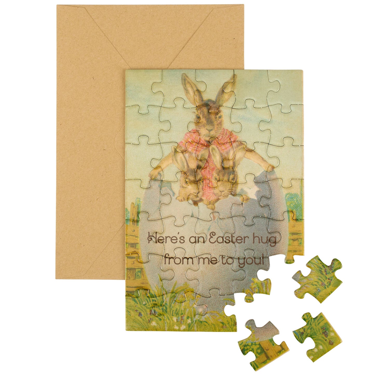 Easter Hug From Me To You Puzzle Card
