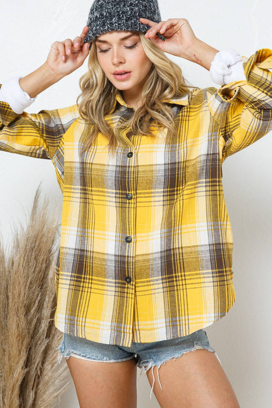 Perfectly Plaid Button-Up Shirt