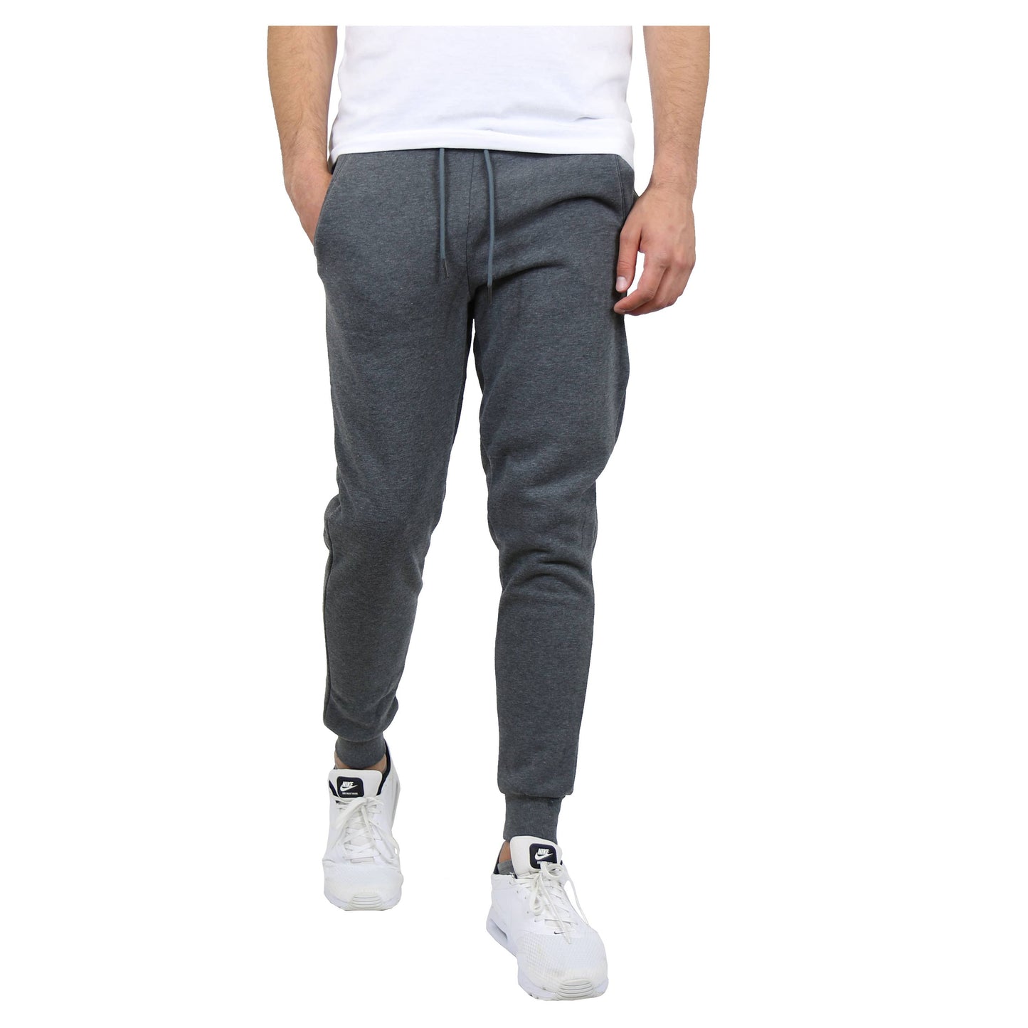 Men's Premium Fleece Jogger Sweatpants in Charcoal