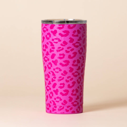 SIC | "Pink Leopard" Stainless Tumblers and Water Bottles : 20 oz. Tumbler