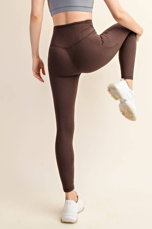High Waist Leggings with Pockets! in Ash Grey