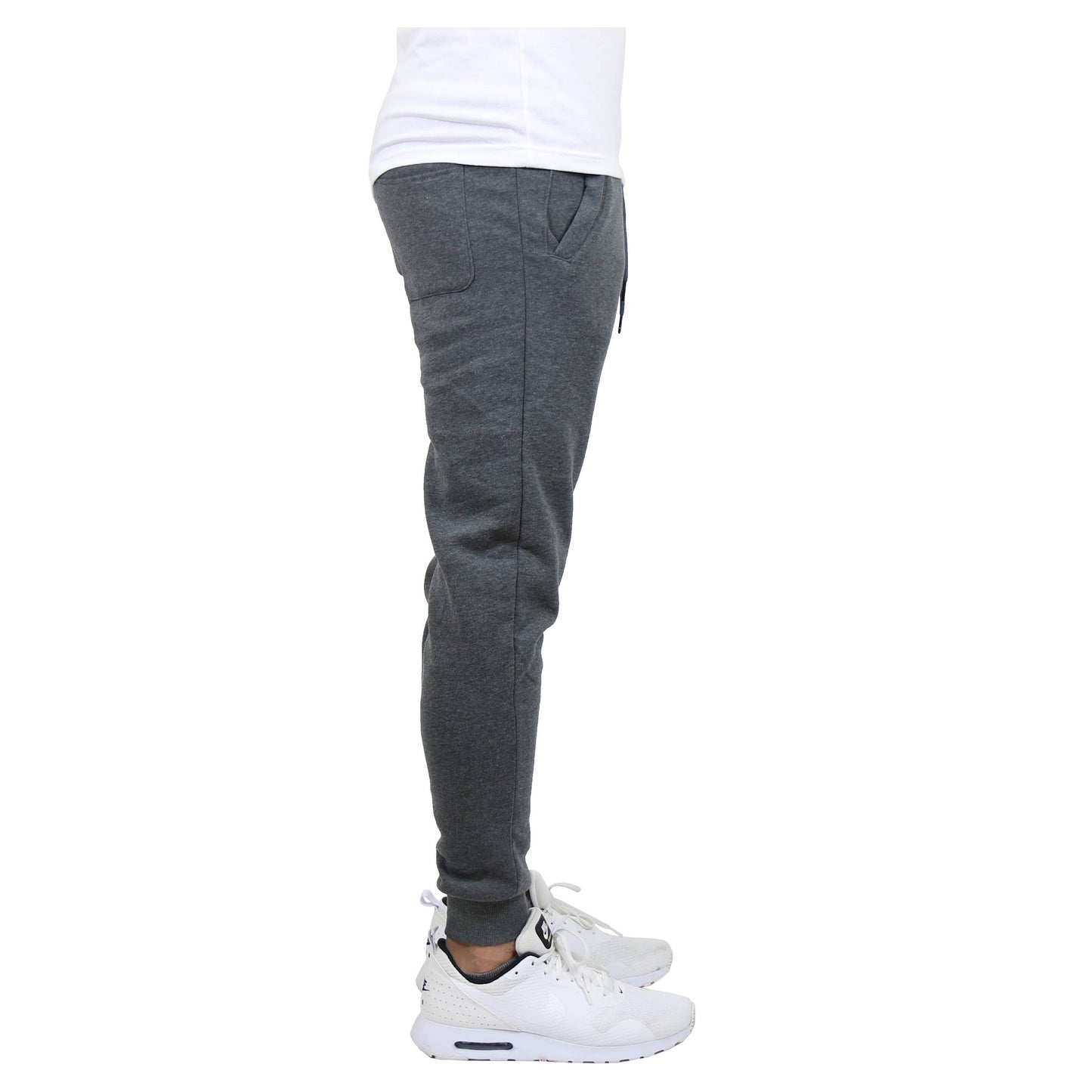 Men's Premium Fleece Jogger Sweatpants in Charcoal