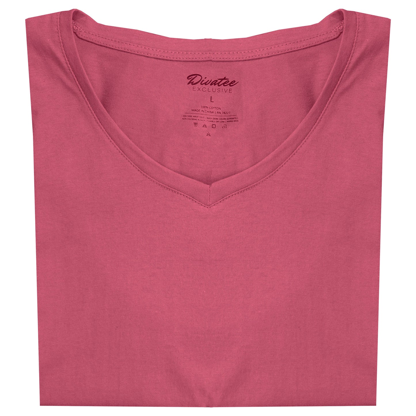Relaxed Fit Cotton V-Neck Tees