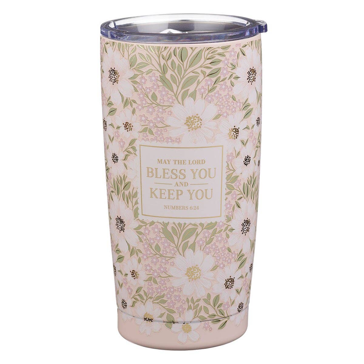 Tumbler Floral The Lord Bless You and Keep You Num. 6:24