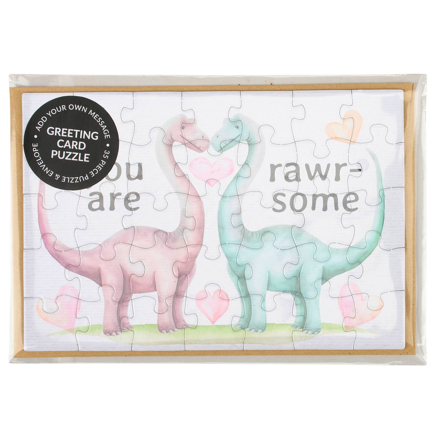 You Are Rawrsome Puzzle Card
