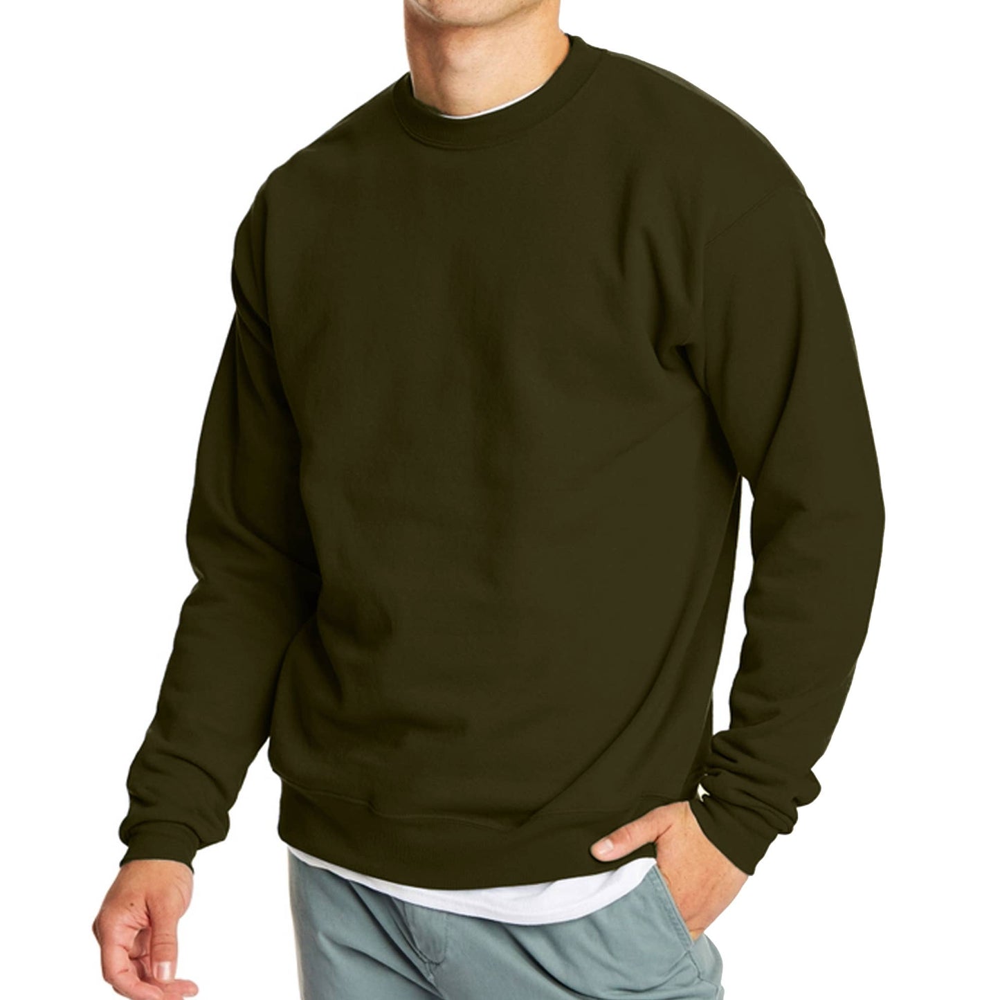Crew Neck Fleece Sweatshirt