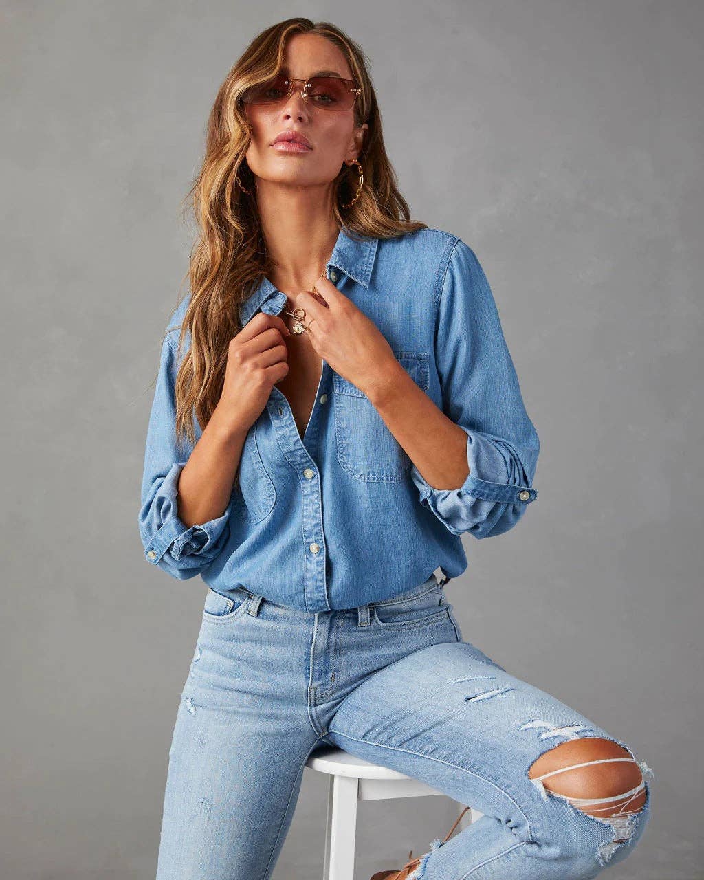 Lightweight Denim Shirt