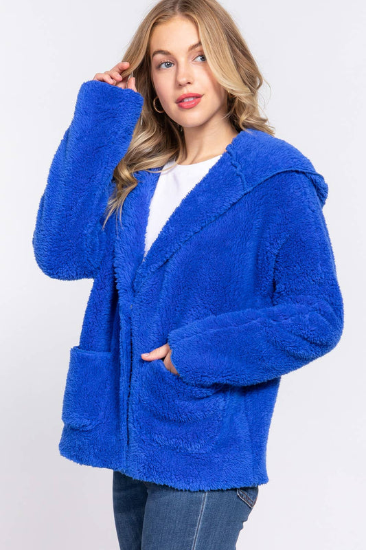 Teddy Bear Hooded Cardigan