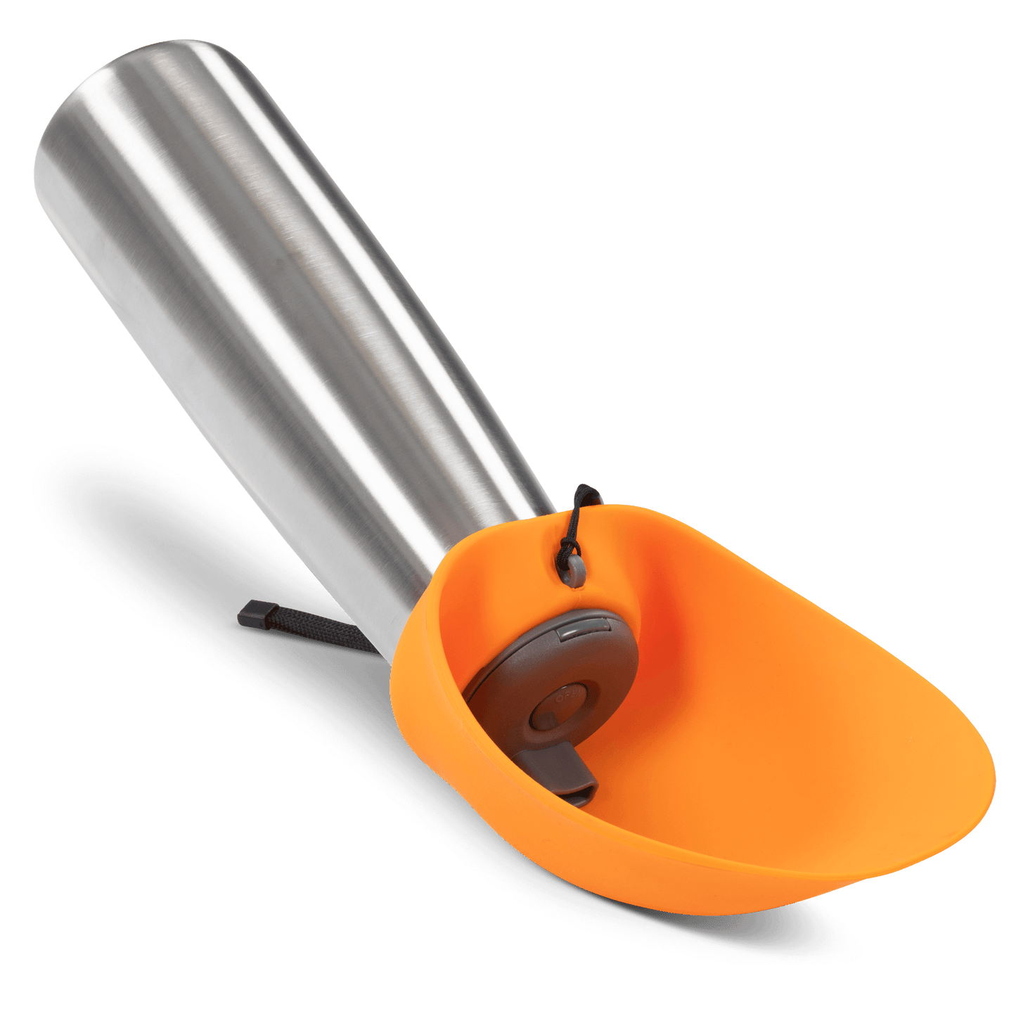 Insulated Double Wall Dog Travel Water Bottle with flip up bowl